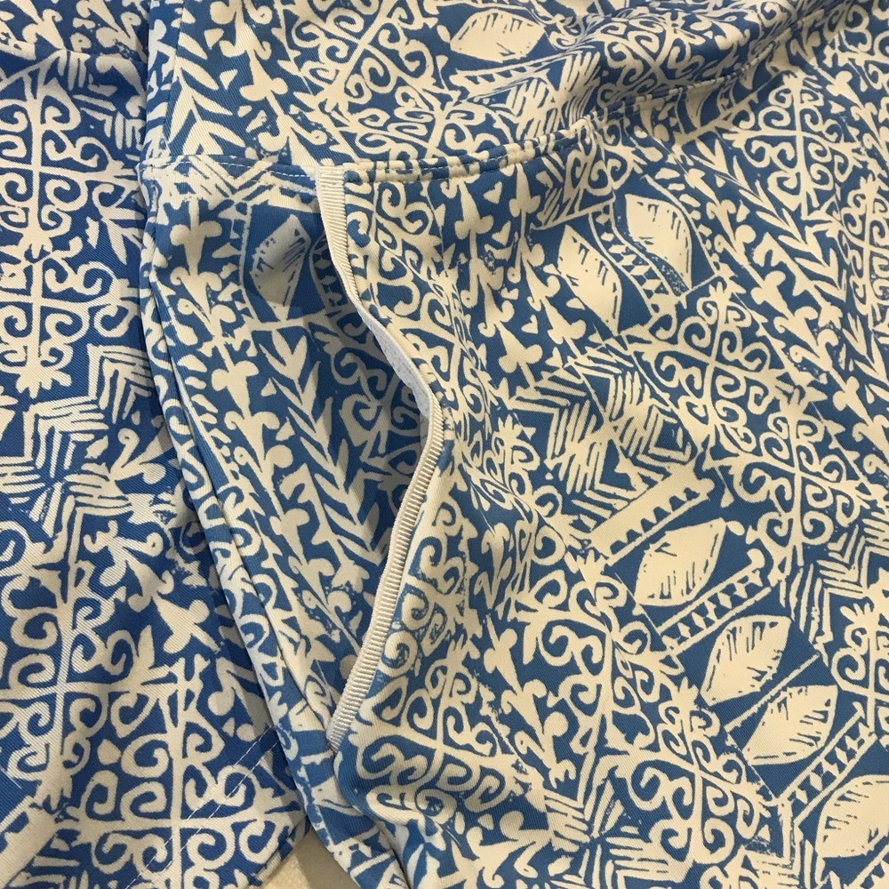 Sigrid Olsen Blue and White Patterned Skort Set - Picture 7 of 11